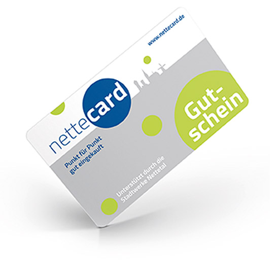 Punkt für Punkt gut einkaufen: 30 Euro-NetteCard-Gutschein